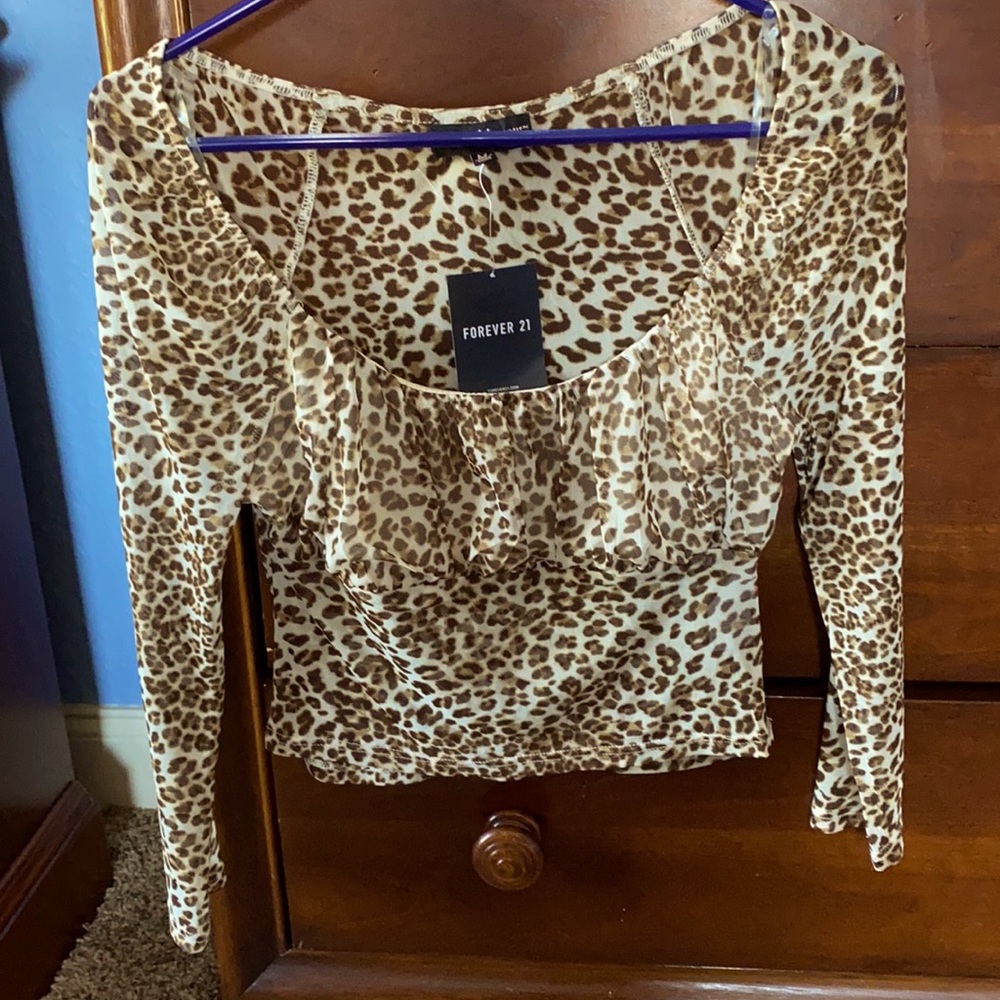 Leopard print blouse